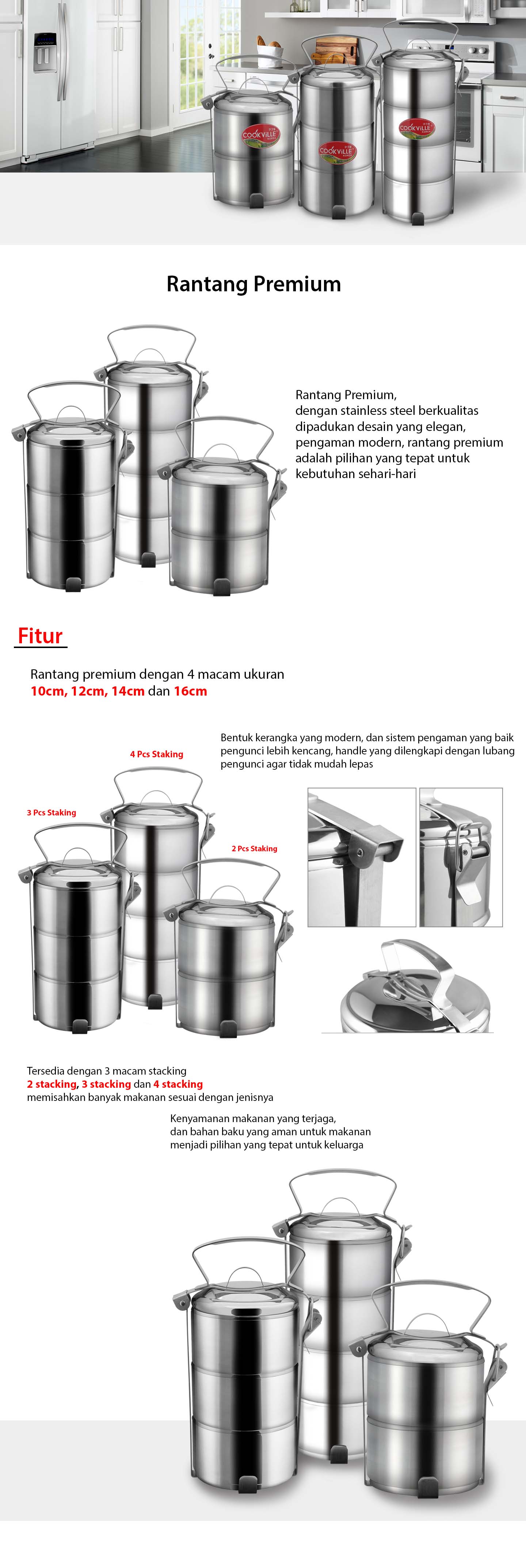 Rantang Premium 14cm